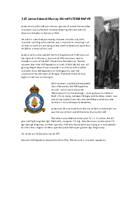 A preview of a PDF biography for Murray-Shirreff, James Edward